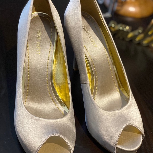 Satin platform heels - Picture 4 of 6